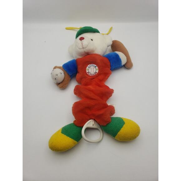 Vintage Prestige Toy Musical Bear Pull Toy Baseball Little Slugger first peek - Picture 10 of 12